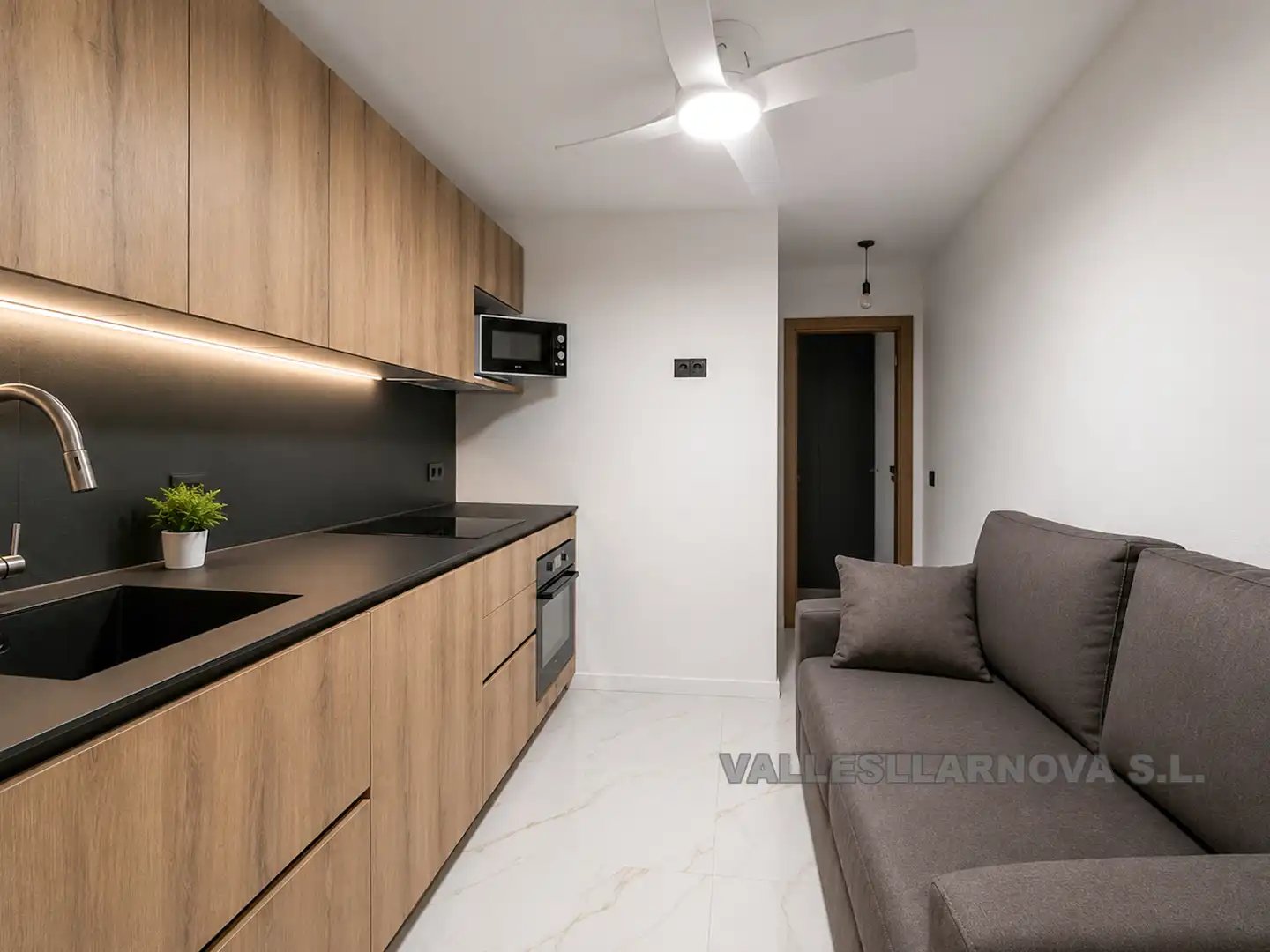Cuina de Pis en venda en Mollet del Vallès amb Aire condicionat, Parquet i Balcó