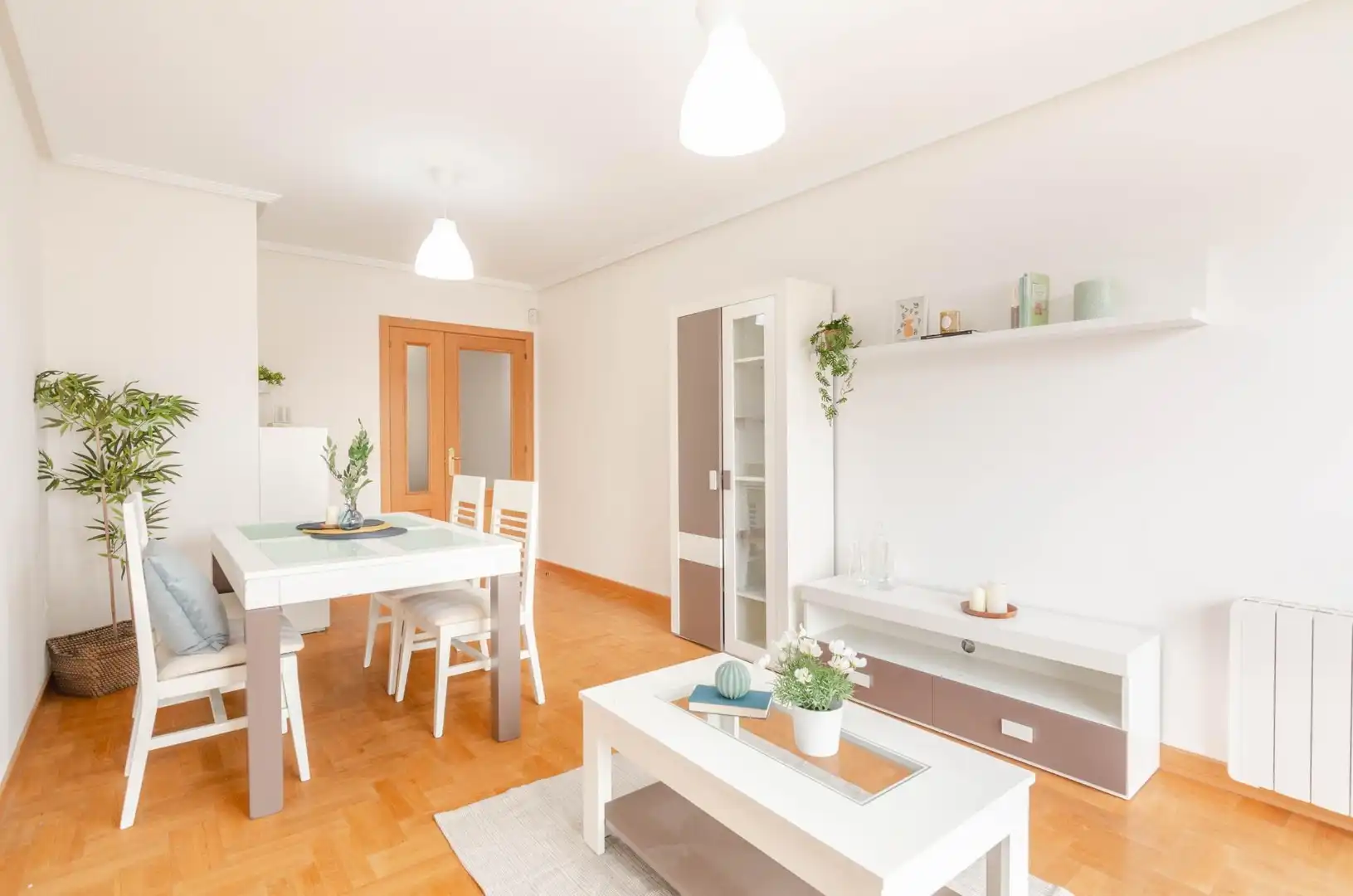 Sala de estar de Piso en venta en Muros de Nalón con Calefacción y Amueblado