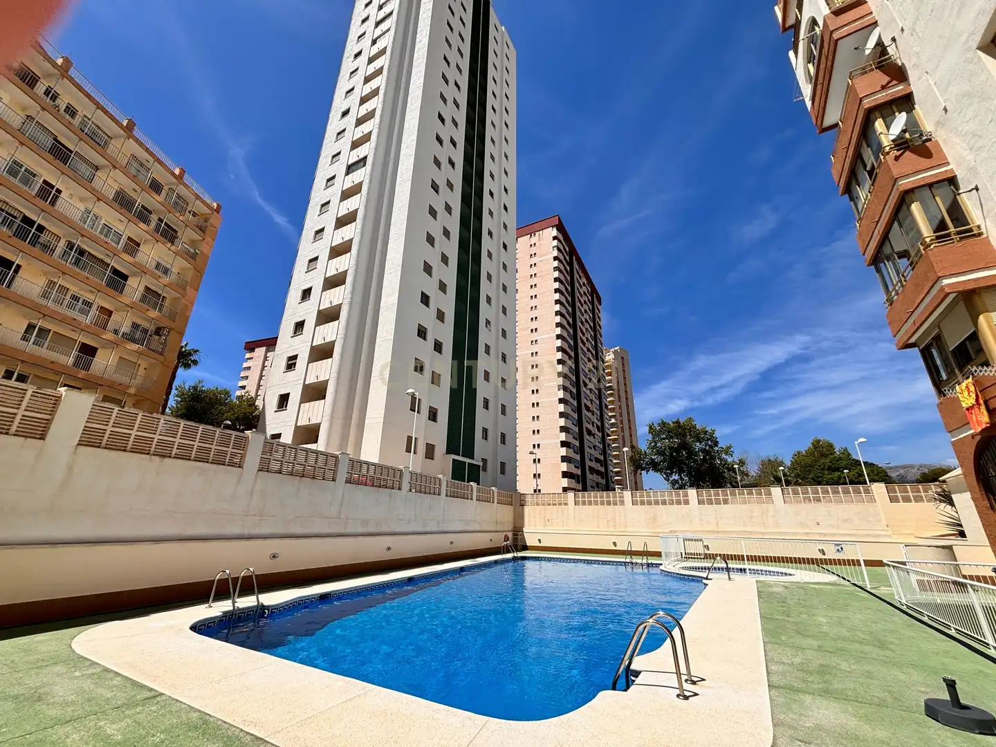 Piscina de Apartament de lloguer en Calpe / Calp amb Aire condicionat, Rentadora i Microones