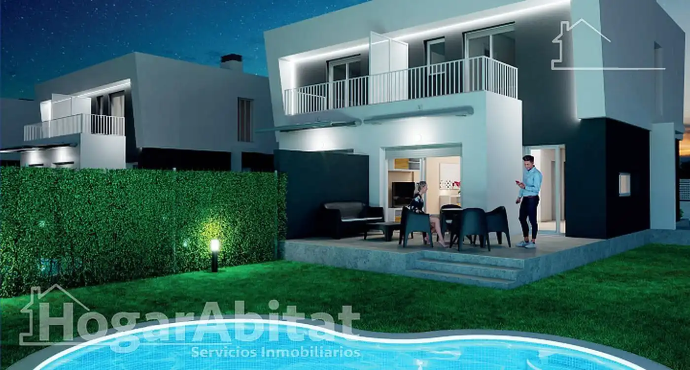 Jardín de Casa adosada en venta en Oropesa del Mar / Orpesa con Aire acondicionado, Jardín privado y Terraza
