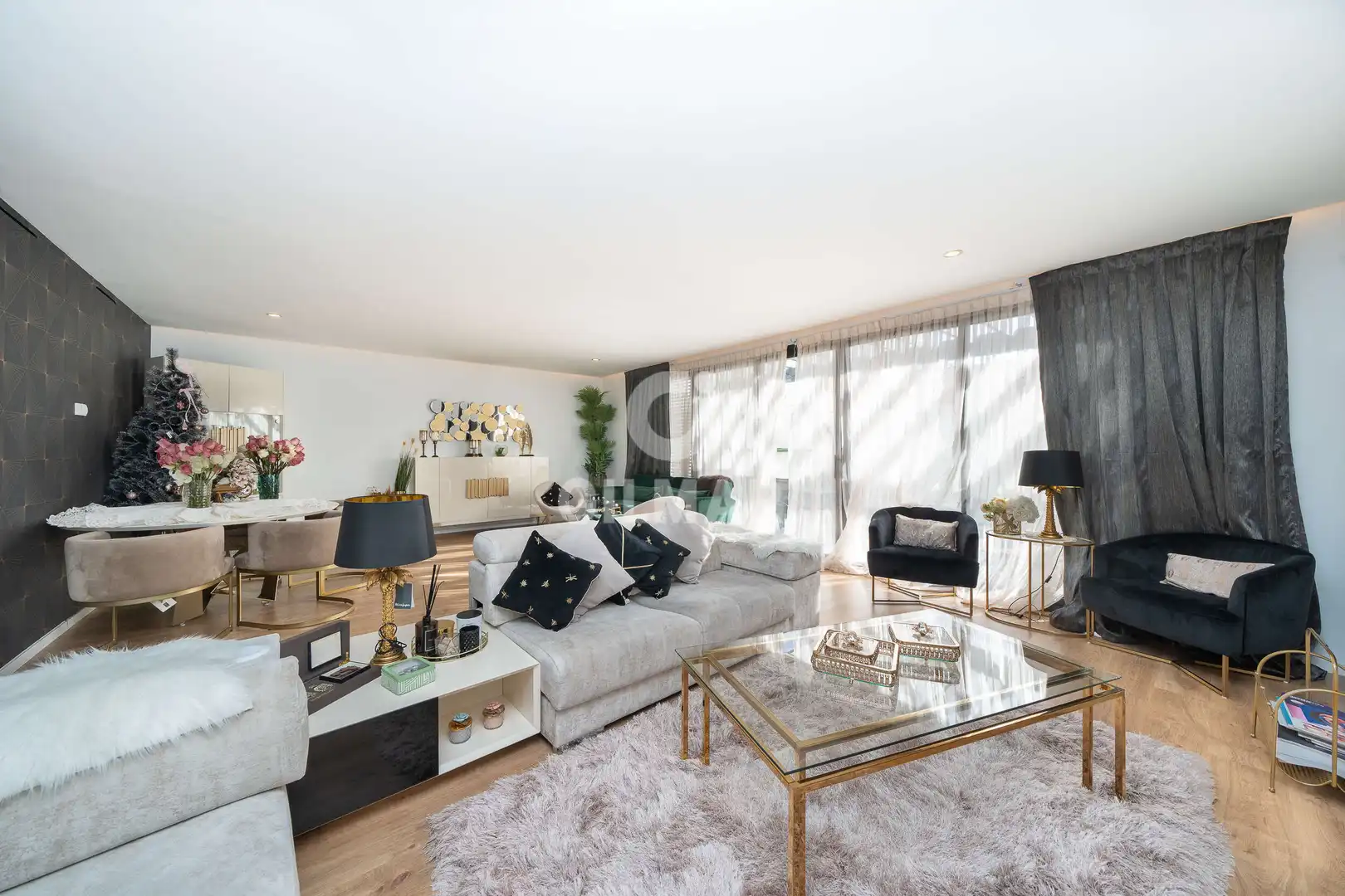 Living room of Flat for sale in Madrid  with Heating, Private garden and Storage room