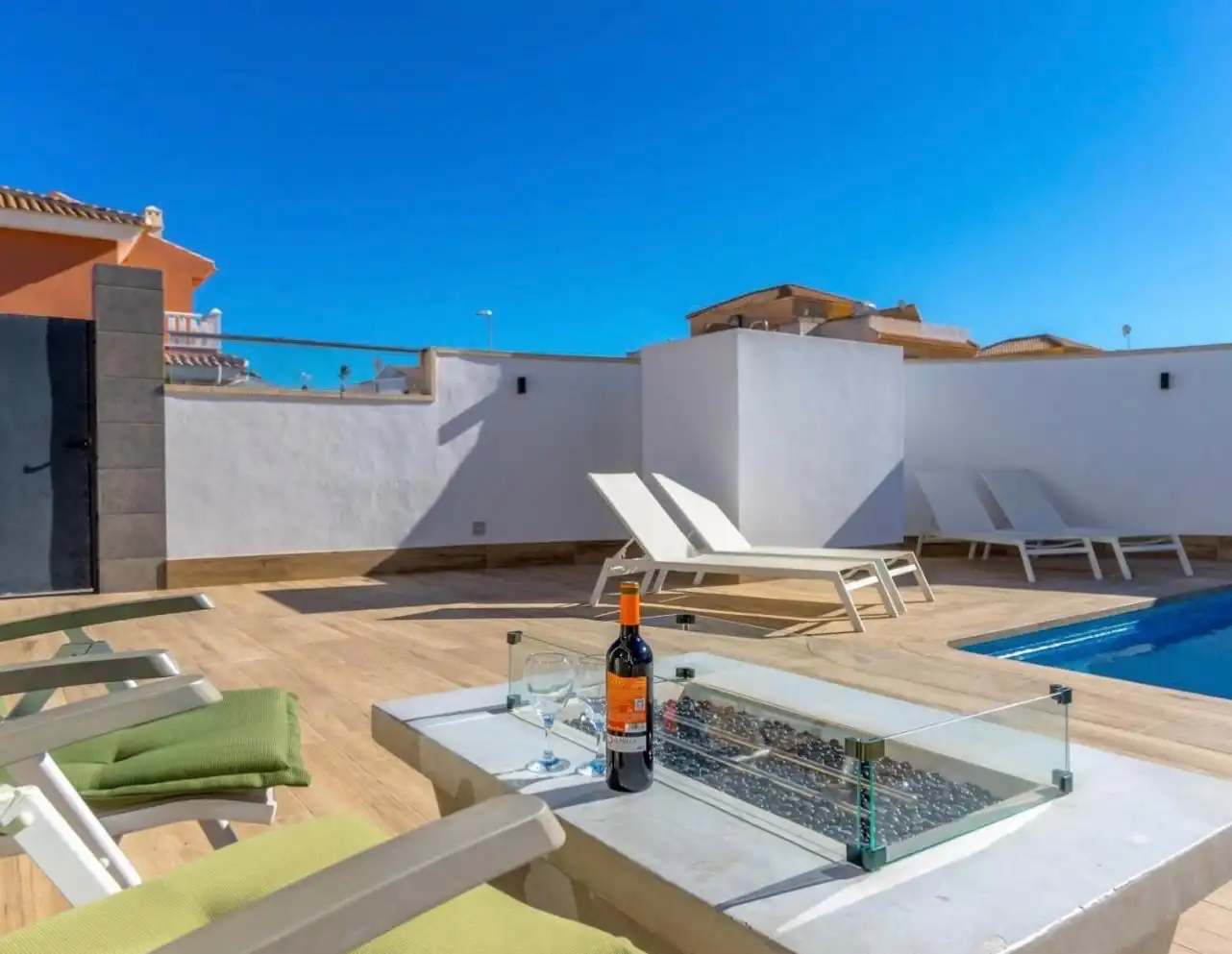 Terraza de Casa o chalet en venta en Rojales con Parquet, Piscina y Amueblado