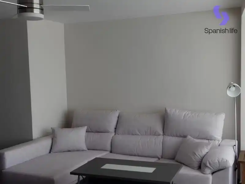 Sala de estar de Apartamento en venta en Valencia con Calefacción, Amueblado y Piscina comunitaria