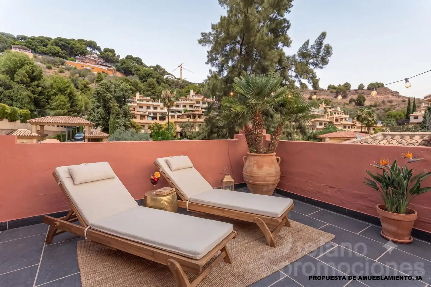 Terraza de Casa o chalet en venta en Málaga con Aire acondicionado, Jardín privado y Terraza