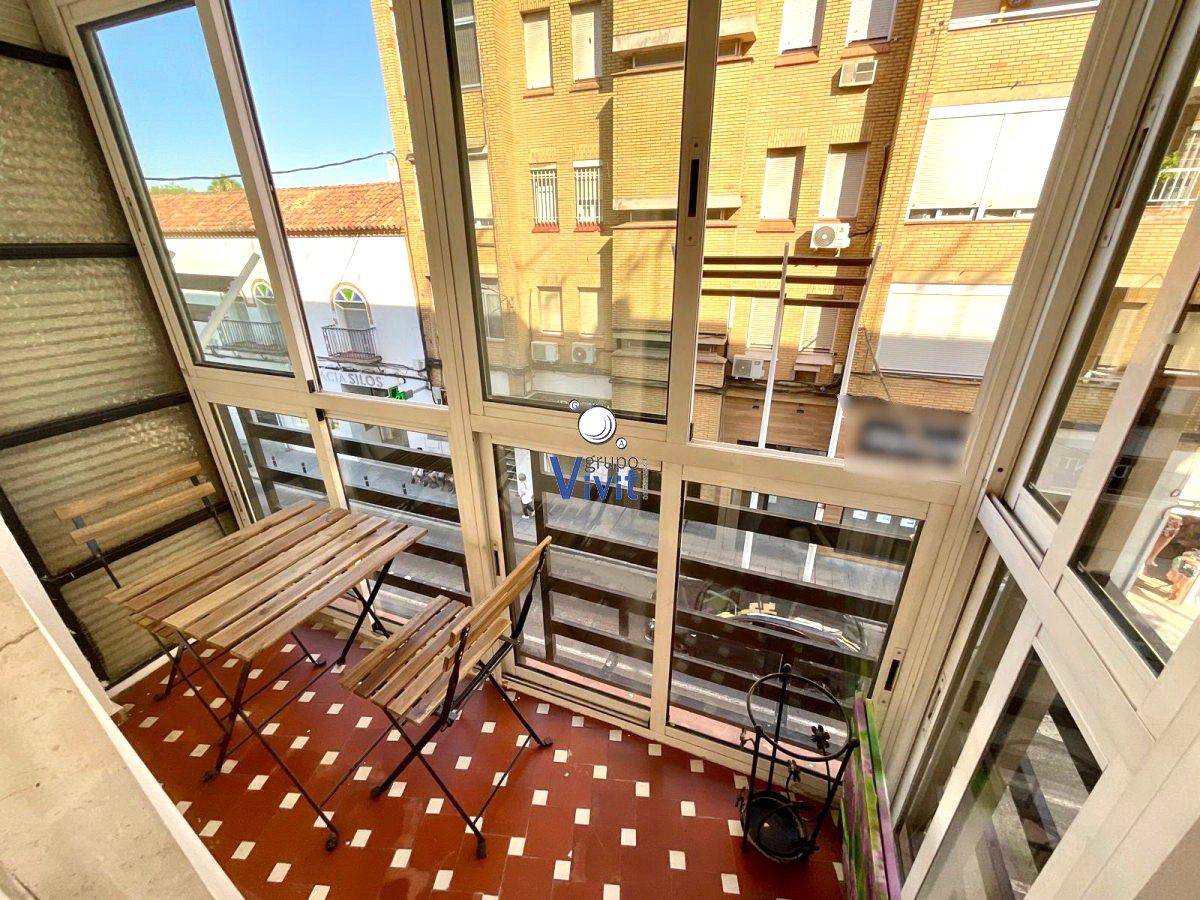 Balcony of Flat for sale in Alcalá de Guadaira  with Air Conditioner, Parquet flooring and Terrace