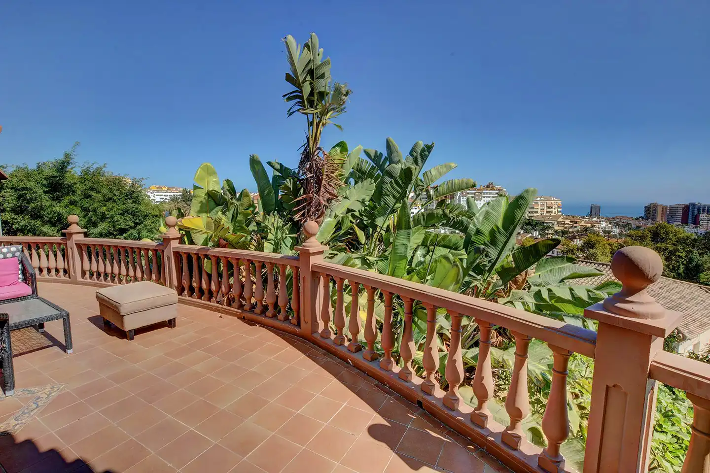 Terrassa de Casa o xalet en venda en Benalmádena amb Aire condicionat, Jardí privat i Terrassa