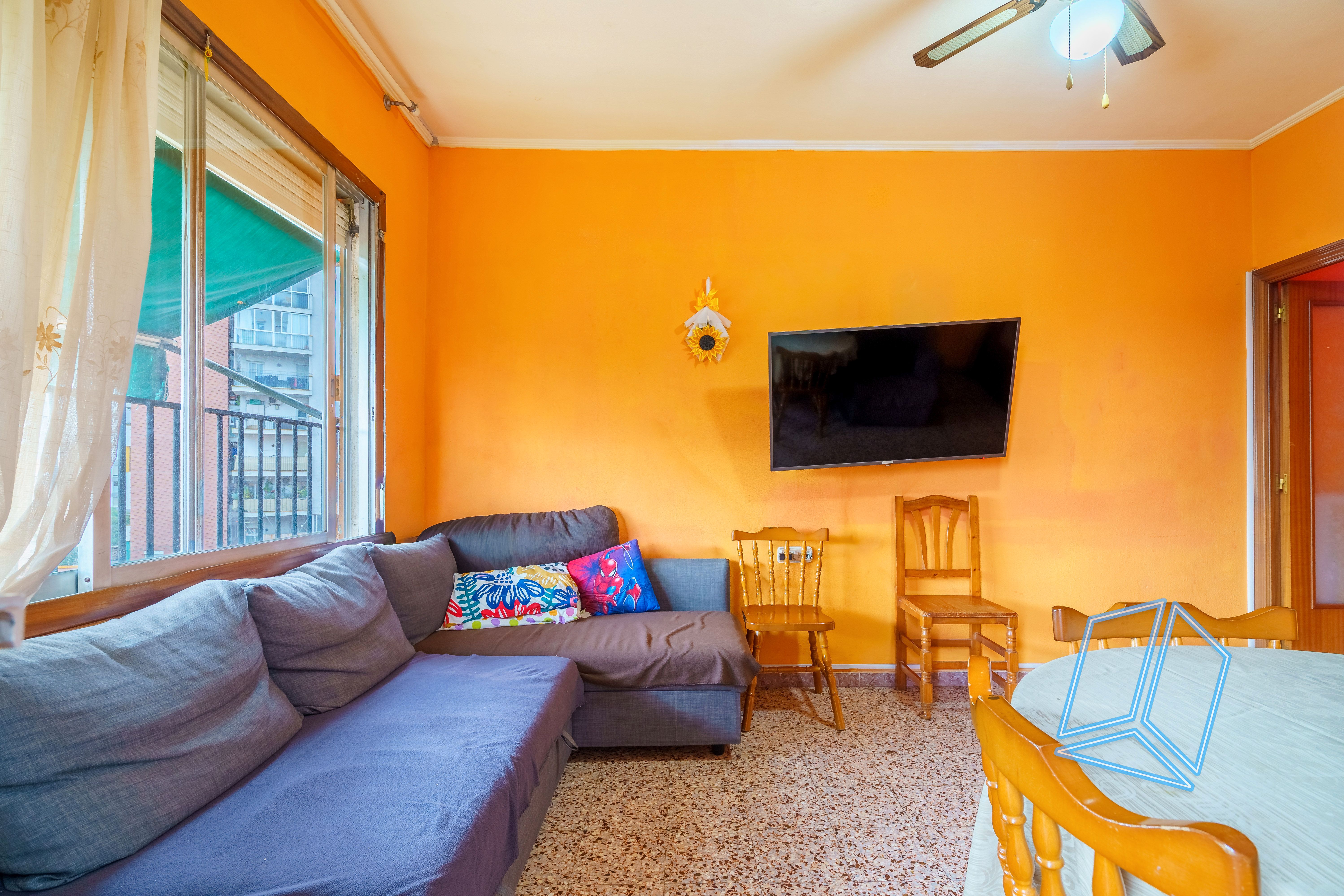 Sala de estar de Piso en venta en  Barcelona Capital con Calefacción