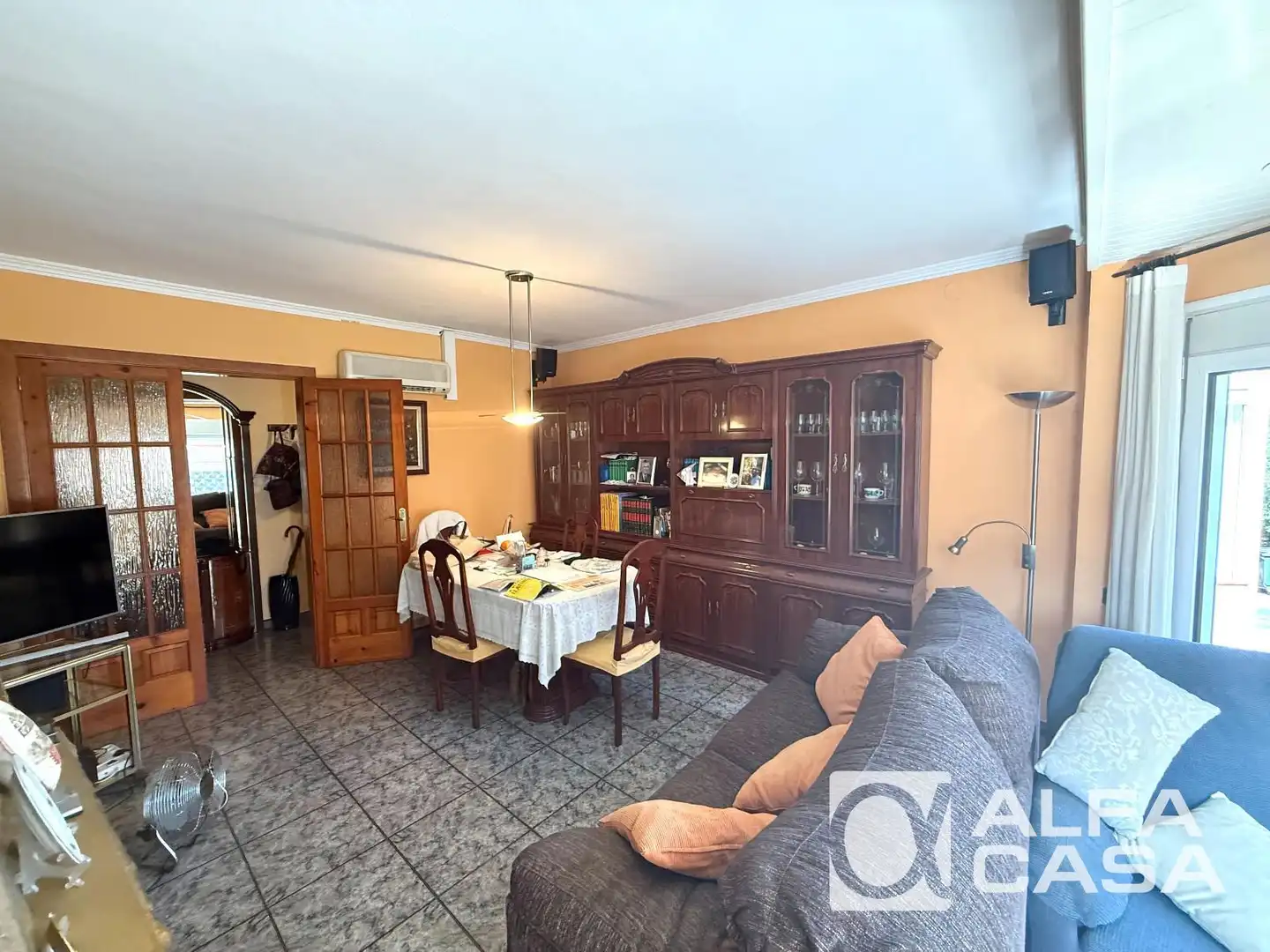 Sala de estar de Piso en venta en Lloret de Mar con Aire acondicionado, Calefacción y Amueblado