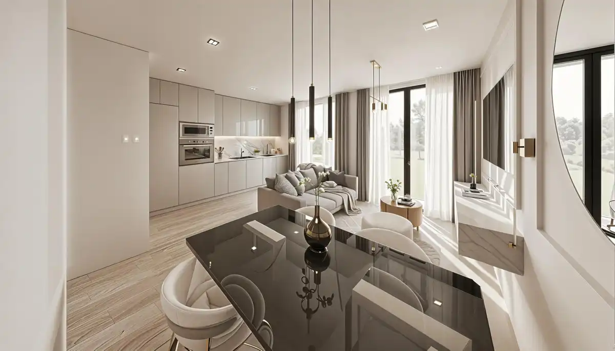 Living room of Apartments for sale in Mijas  with Air Conditioner, Heating and Private garden