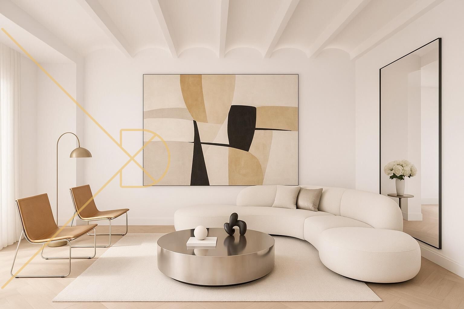 Living room of Flat for sale in  Barcelona Capital  with Air Conditioner, Heating and Parquet flooring