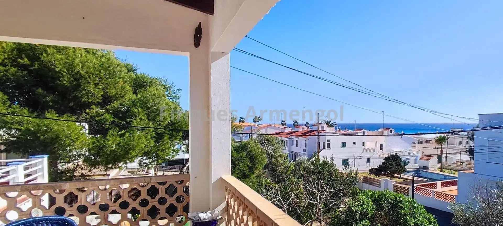 Balcony of Houses for sale in Sant Lluís  with Private garden and Terrace