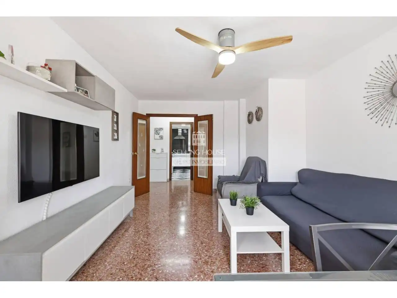 Living room of Flat for sale in Xirivella  with Air Conditioner, Storage room and Balcony