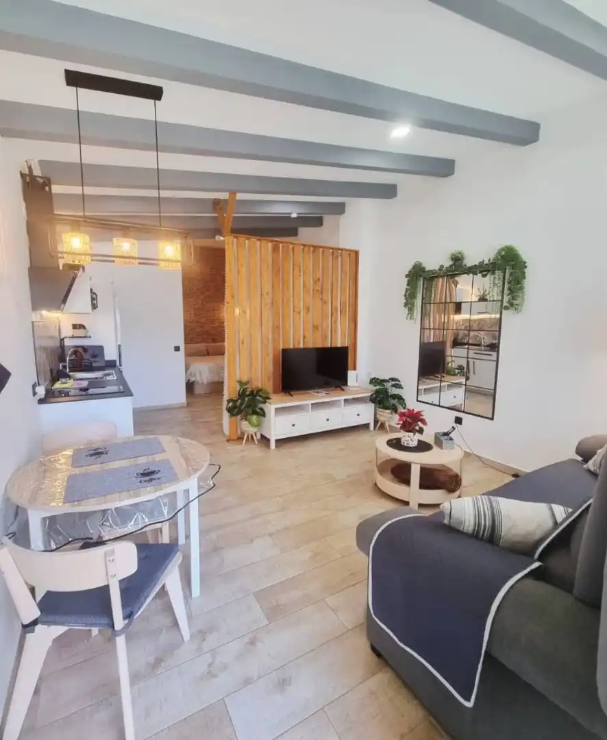 Sala de estar de Piso de alquiler en Torremolinos con Aire acondicionado, Amueblado y Horno