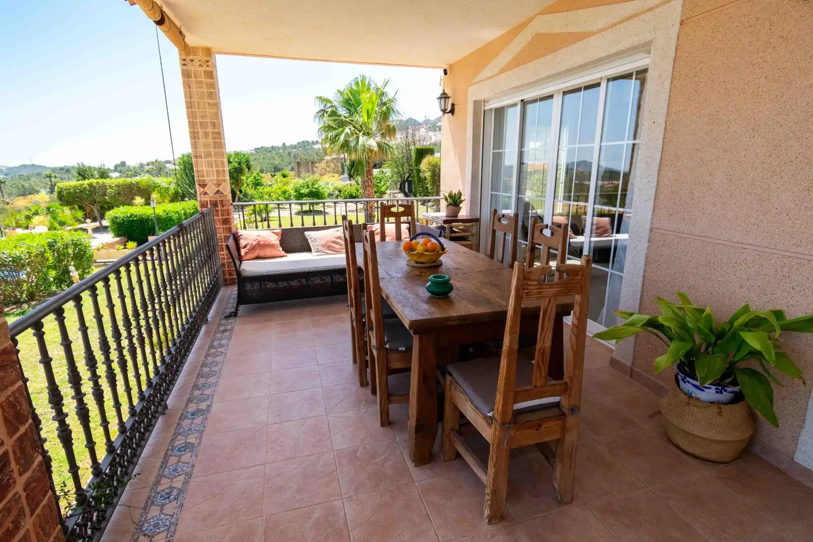 Terrassa de Casa o xalet de lloguer en Polop amb Aire condicionat, Jardí privat i Terrassa