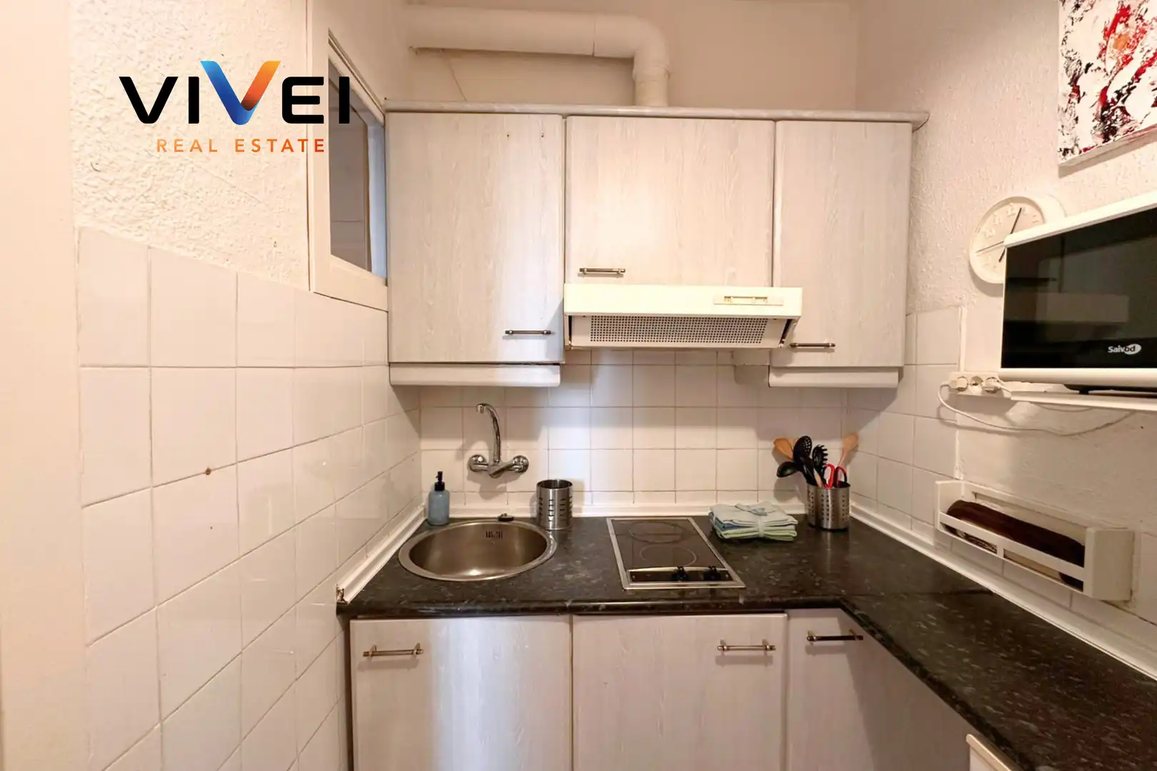 Cocina de Piso de alquiler en Madrid con Aire acondicionado