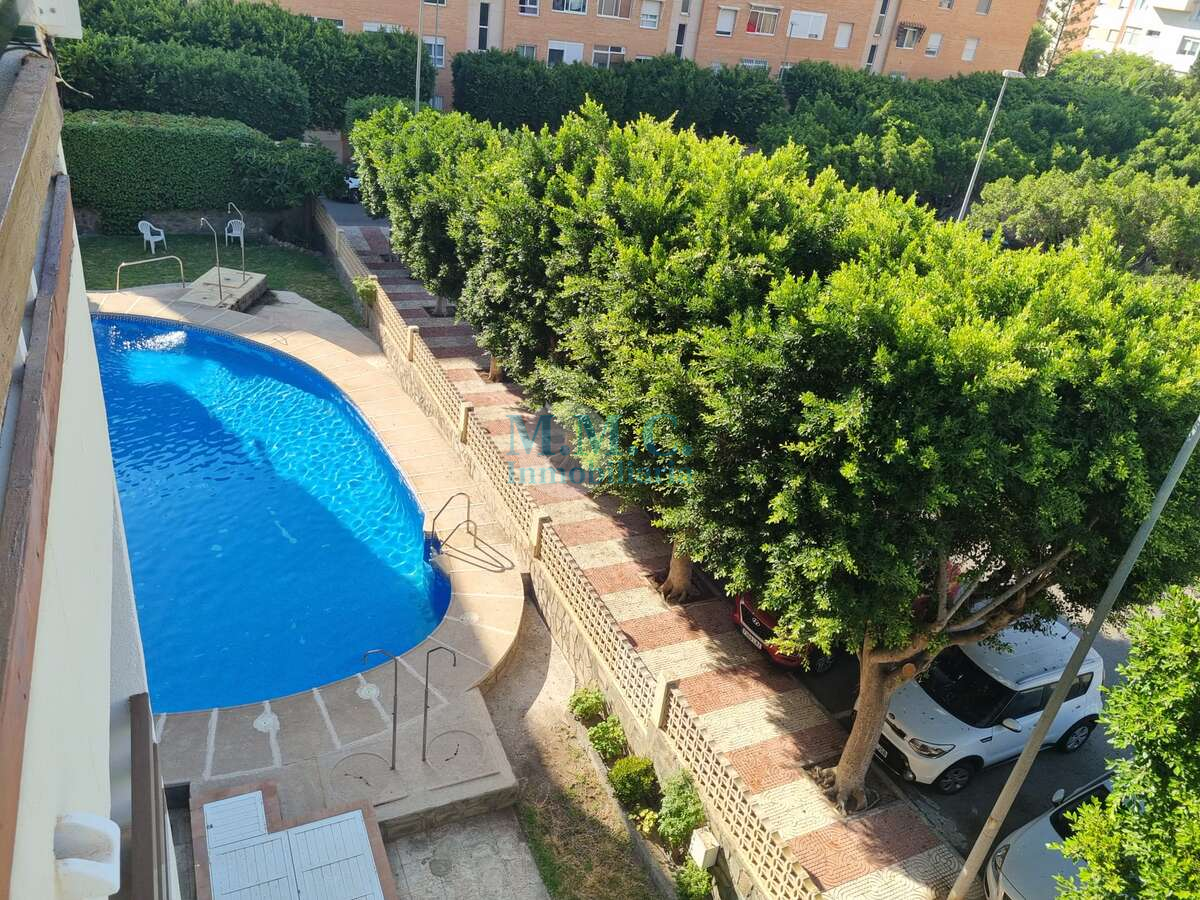 Swimming pool of Flat for sale in Roquetas de Mar  with Air Conditioner, Terrace and Furnished