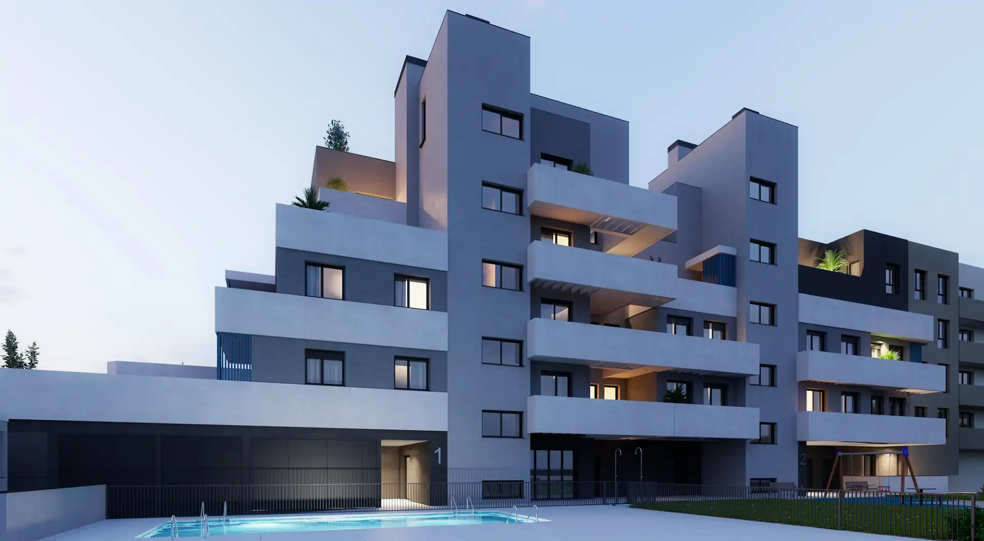 Neubau-Wohnung mit Pool zum Verkauf in Vicálvaro