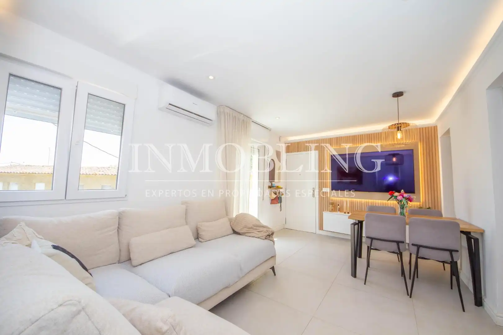 Wohnzimmer von Wohnung zum Verkauf in Sant Andreu de Llavaneres mit Heizung und Balkon