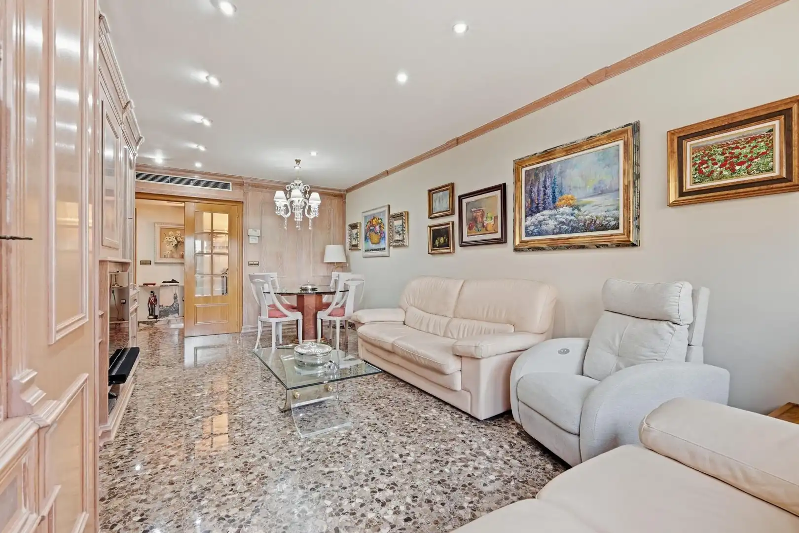 Sala d'estar de Pis en venda en Valencia amb Aire condicionat, Calefacció i Jardí privat
