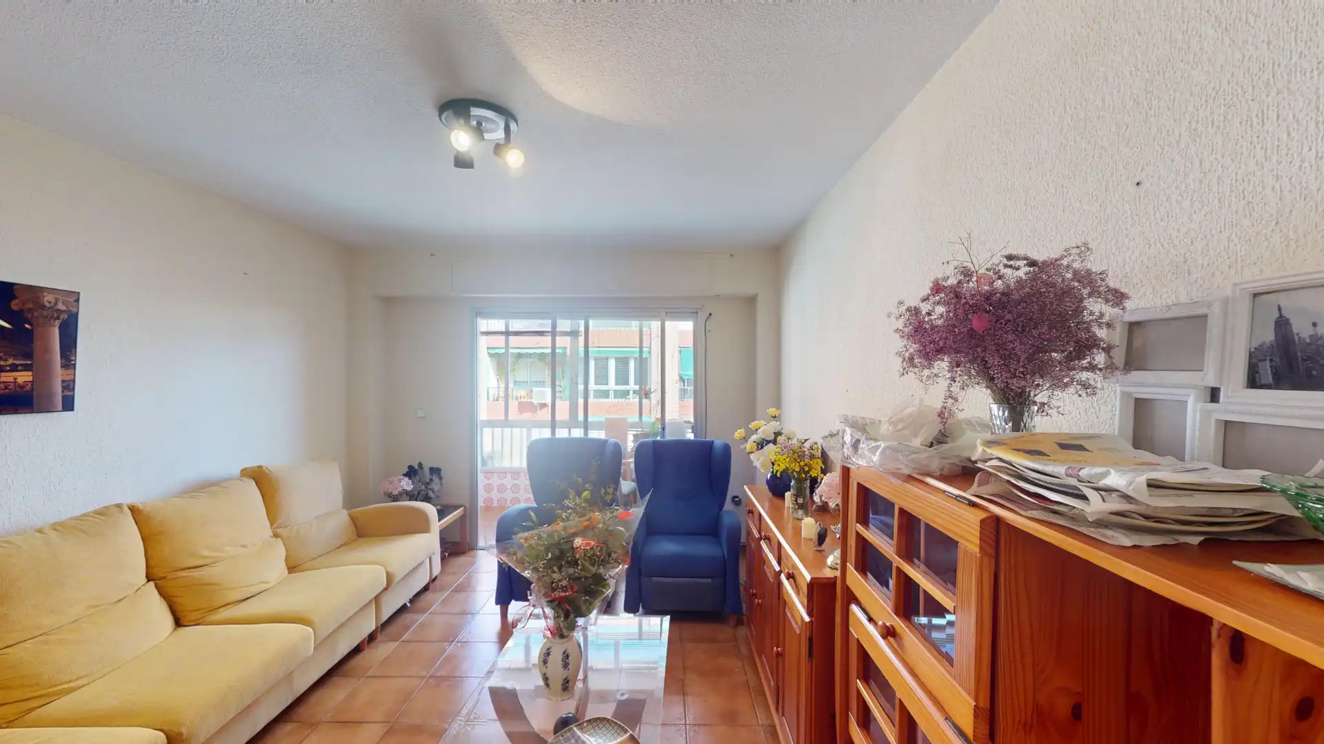 Living room of Flat for sale in Alicante / Alacant  with Furnished and Balcony
