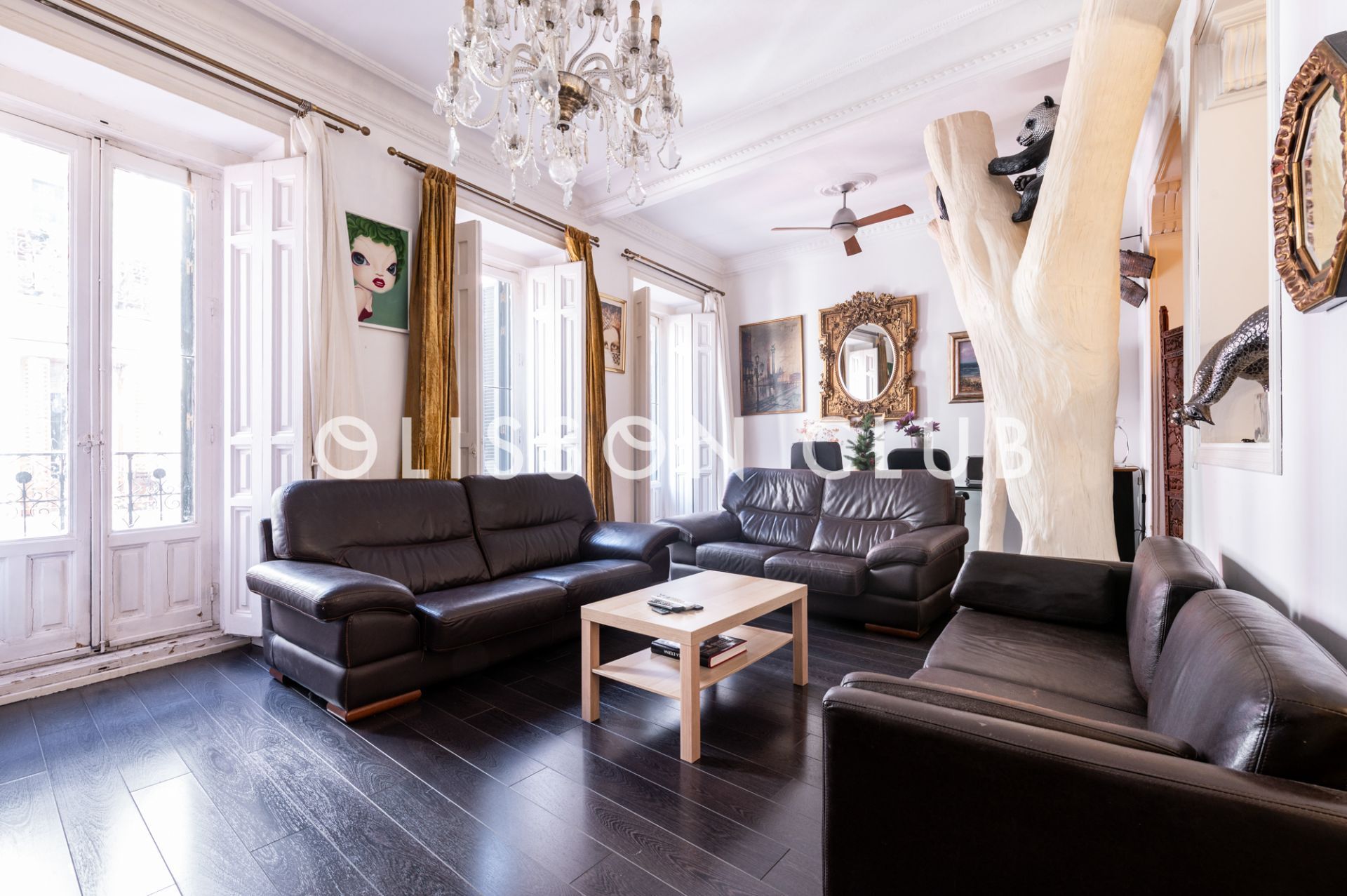 Living room of Flat for sale in  Madrid Capital  with Heating