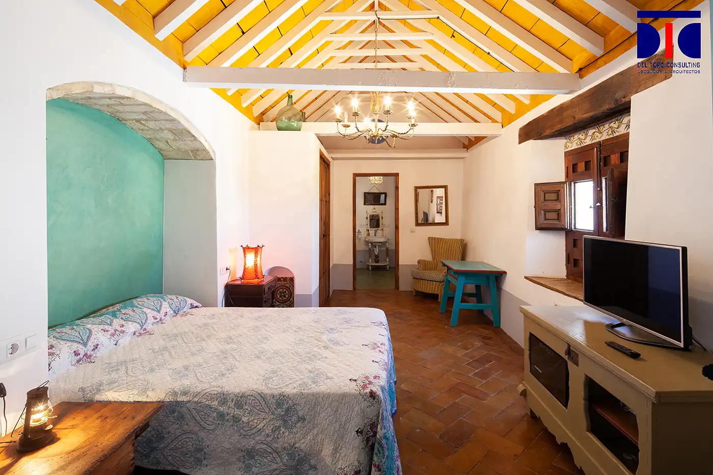 Habitación de Finca rústica en venta en Carmona con Aire acondicionado, Calefacción y Jardín privado
