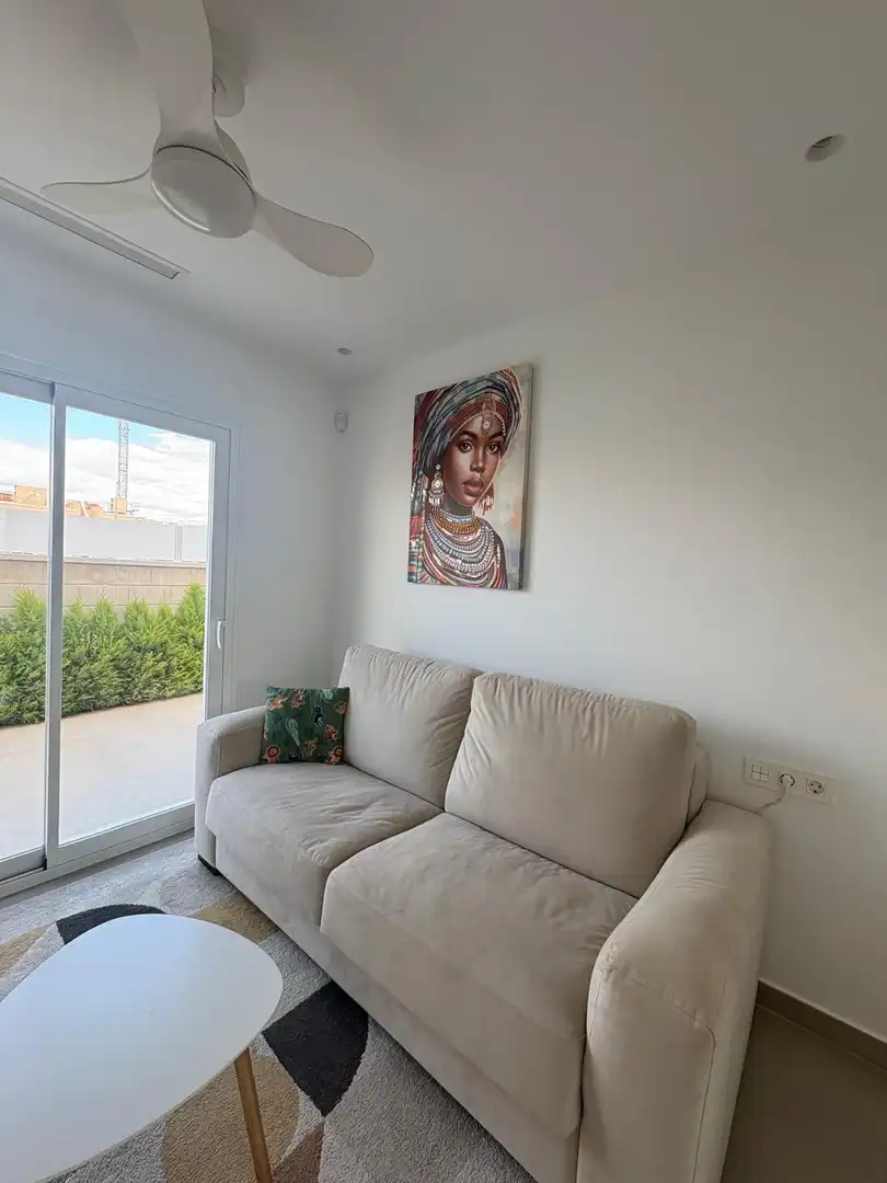 Sala de estar de Casa o chalet en venta en Pilar de la Horadada con Aire acondicionado, Calefacción y Jardín privado