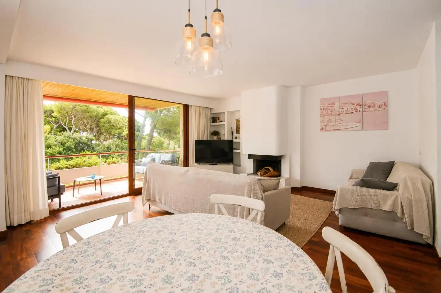 Living room of Flat for sale in Son Servera  with Air Conditioner, Private garden and Terrace