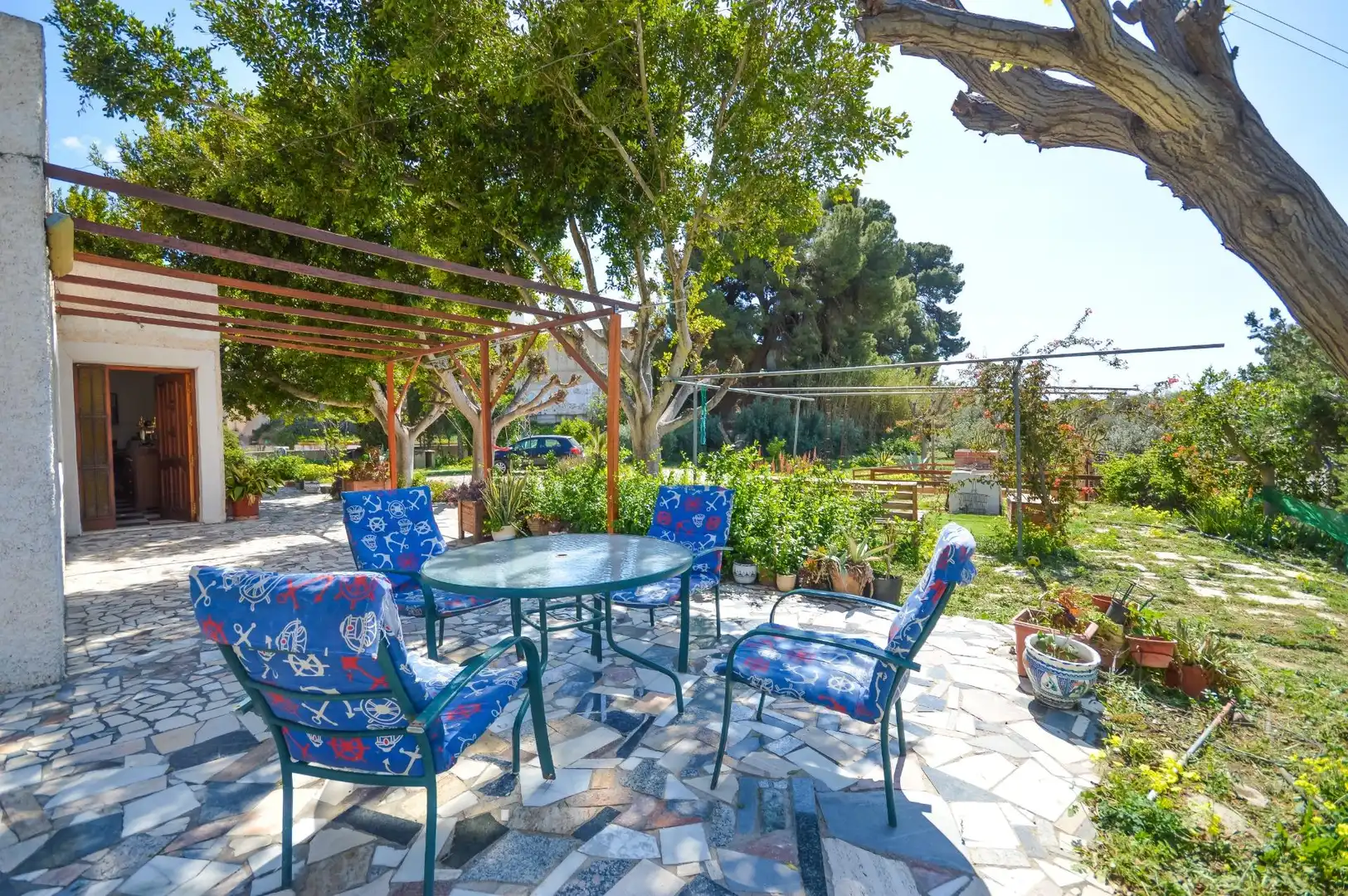 Terrassa de Finca rústica en venda en Pechina amb Aire condicionat, Jardí privat i Terrassa