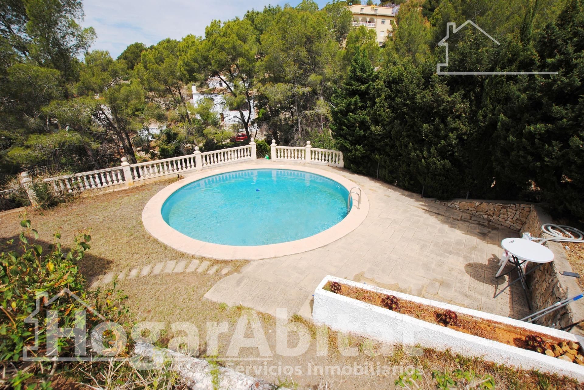 Swimming pool of House or chalet for sale in Real de Gandia  with Air Conditioner, Heating and Private garden