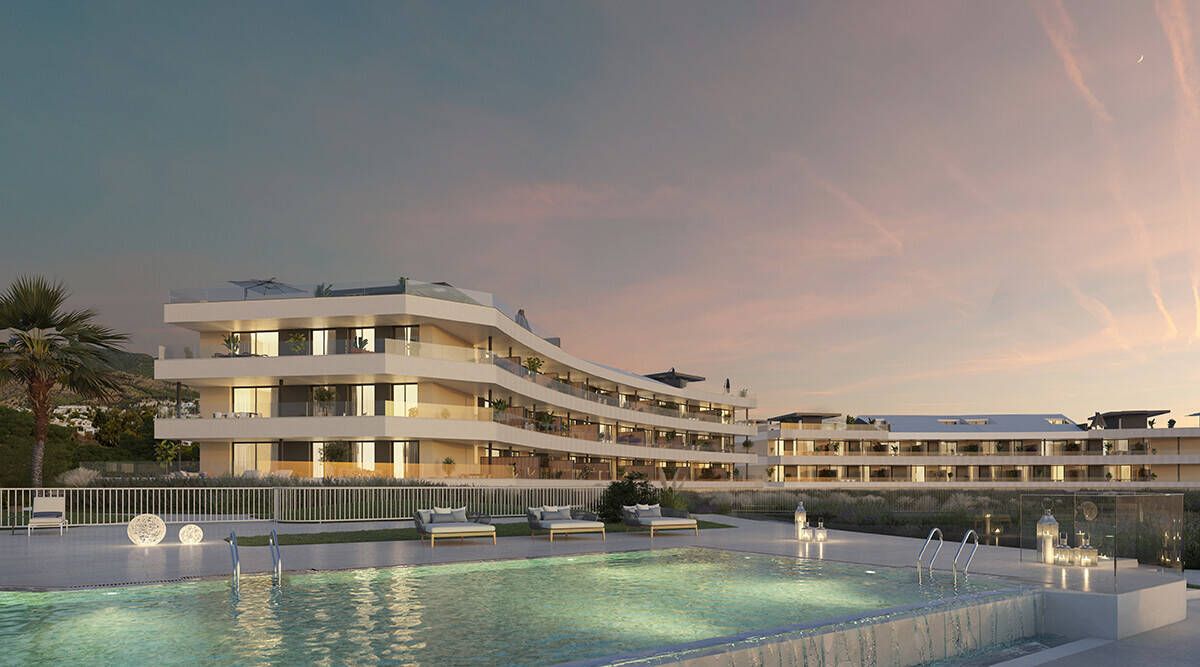 Swimming pool of Apartment for sale in Benalmádena  with Air Conditioner and Terrace