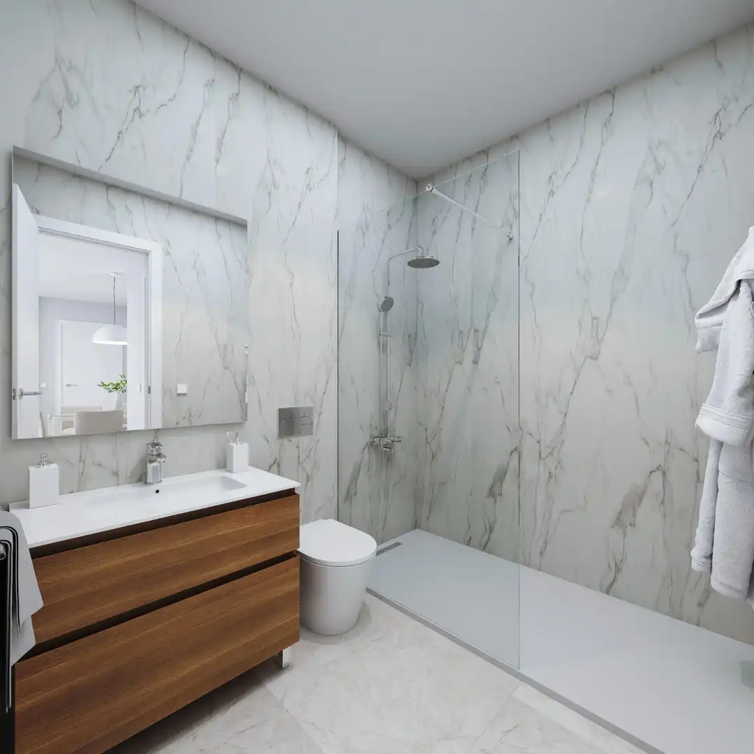Bathroom of Houses for sale in Mazarrón  with Private garden, Terrace and Swimming Pool