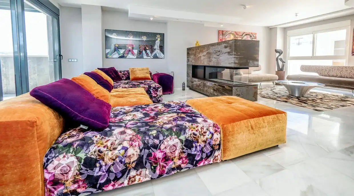 Living room of Attic for sale in Dénia  with Air Conditioner, Heating and Terrace