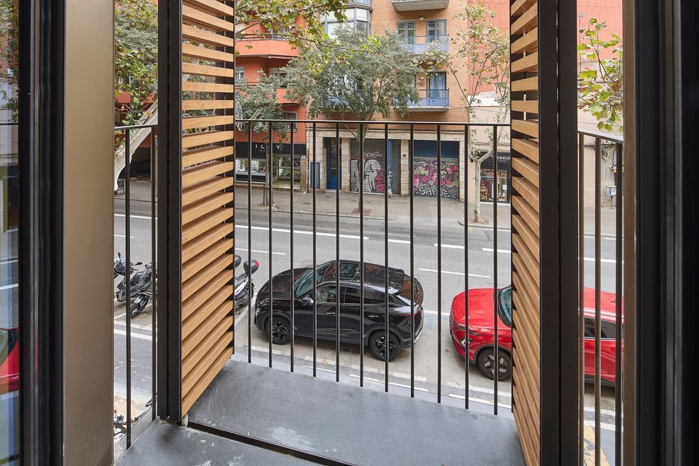 Vista exterior de Piso de alquiler en  Barcelona Capital con Terraza y Piscina comunitaria