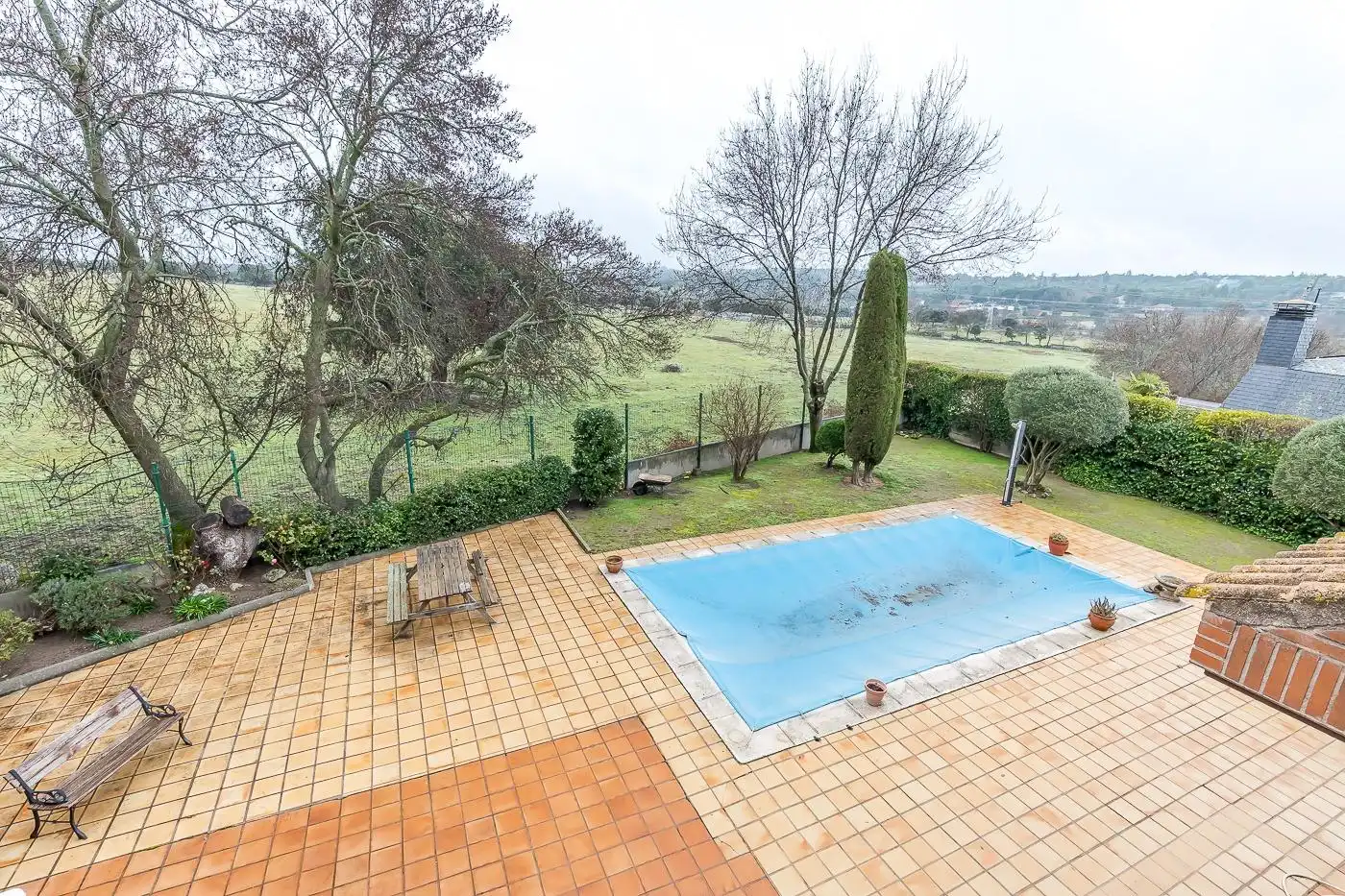 Swimming pool of Detached homes for sale in Galapagar  with Heating, Private garden and Terrace