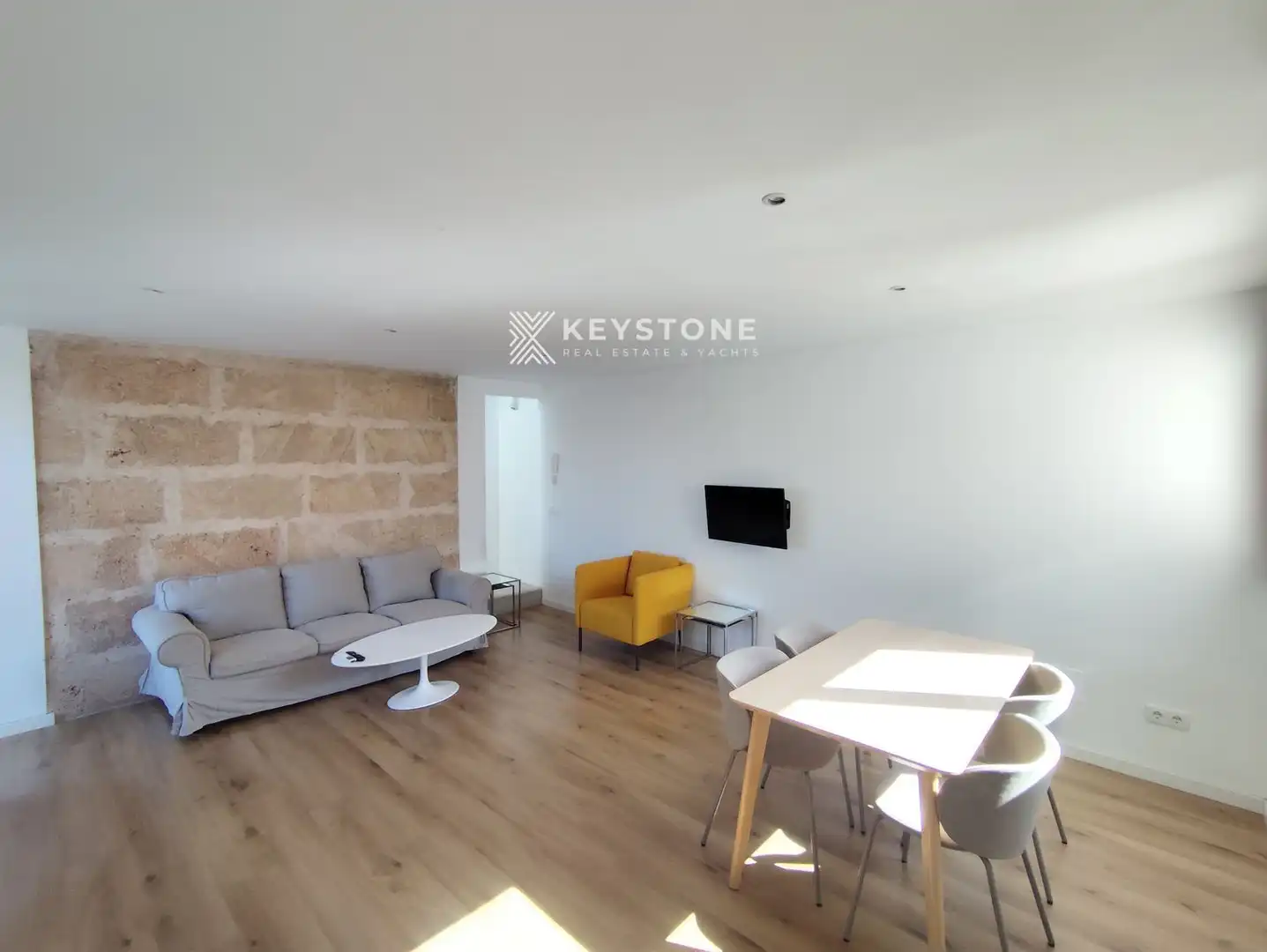 Living room of Duplexes for rent in Campanet  with Air Conditioner, Terrace and Furnished