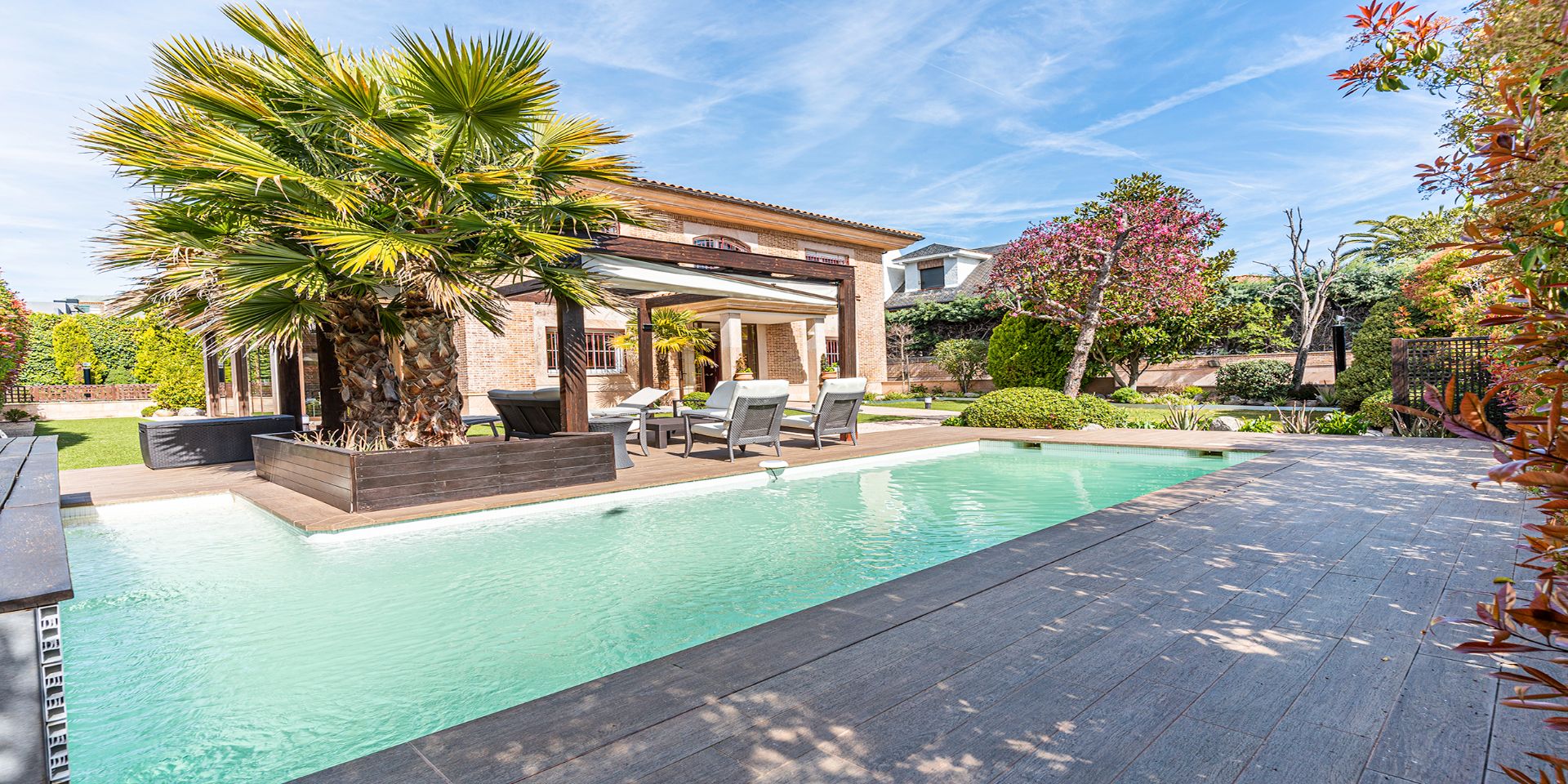 Piscina de Casa o xalet en venda en Las Rozas de Madrid amb Calefacció, Jardí privat i Piscina