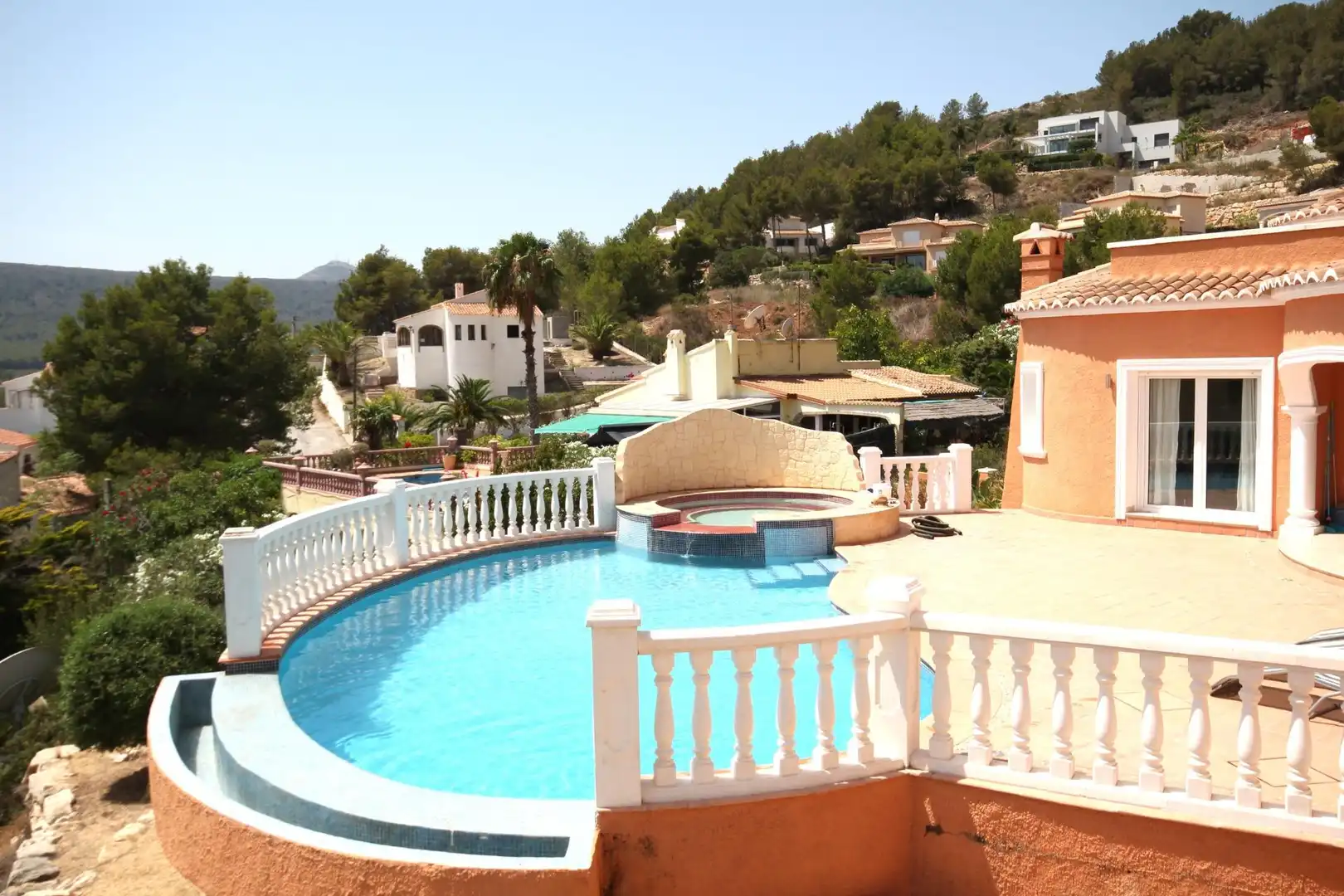 Piscina de Casa o xalet en venda en Jávea / Xàbia amb Calefacció, Jardí privat i Terrassa