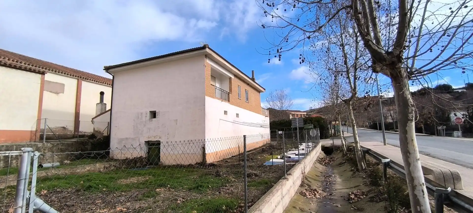 Vista exterior de Casa o chalet en venta en Ausejo con Calefacción, Jardín privado y Terraza