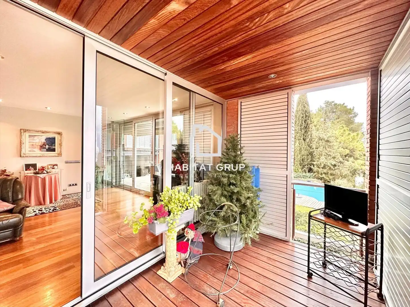 Terraza de Casa o chalet en venta en Girona con Aire acondicionado, Calefacción y Jardín privado