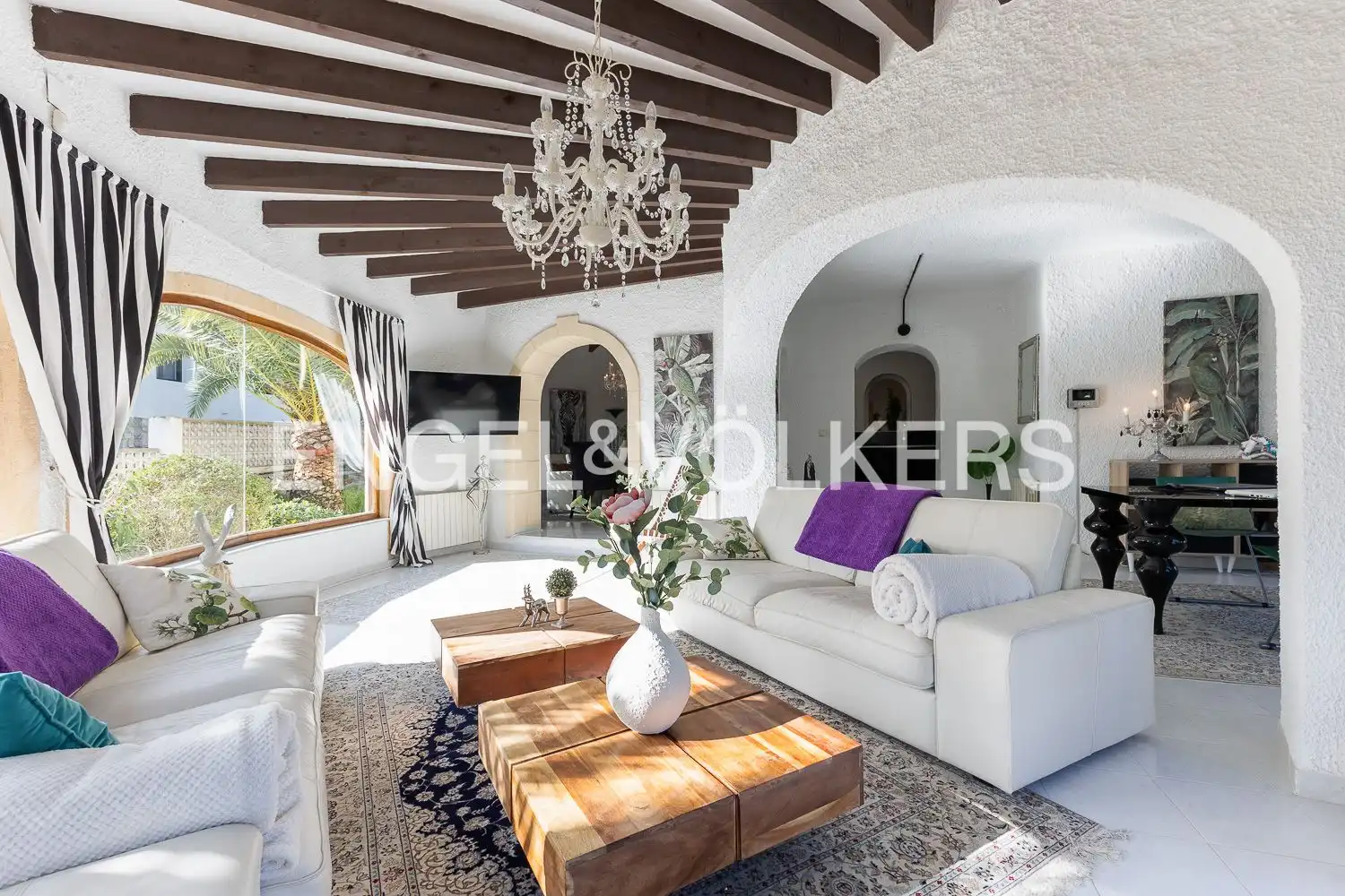 Living room of Houses for sale in Jávea / Xàbia  with Air Conditioner, Heating and Private garden