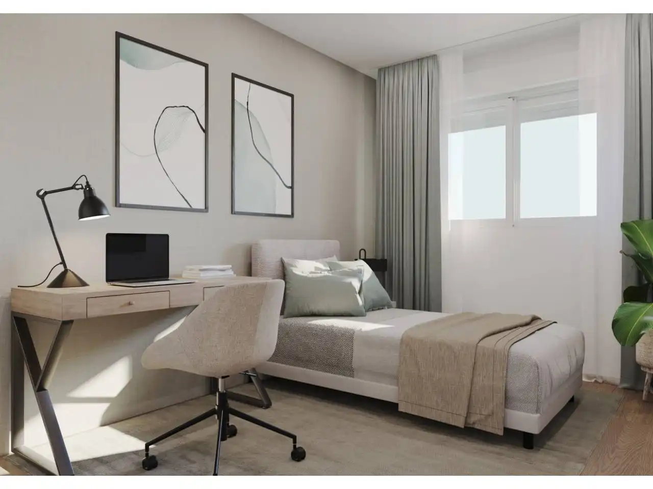Habitación de Apartamento en venta en Monforte del Cid con Aire acondicionado, Jardín privado y Terraza