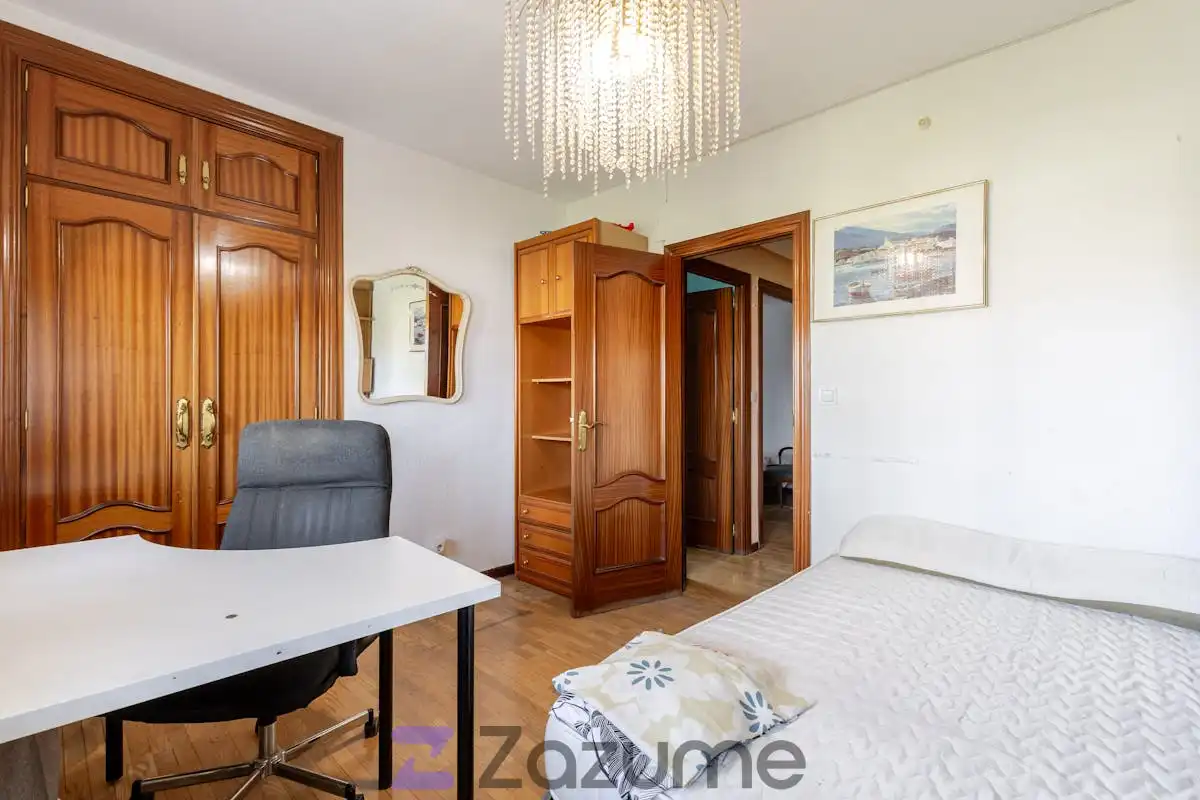 Schlafzimmer von Wohnung zur Miete in Madrid mit Klimaanlage, Heizung und Terrasse