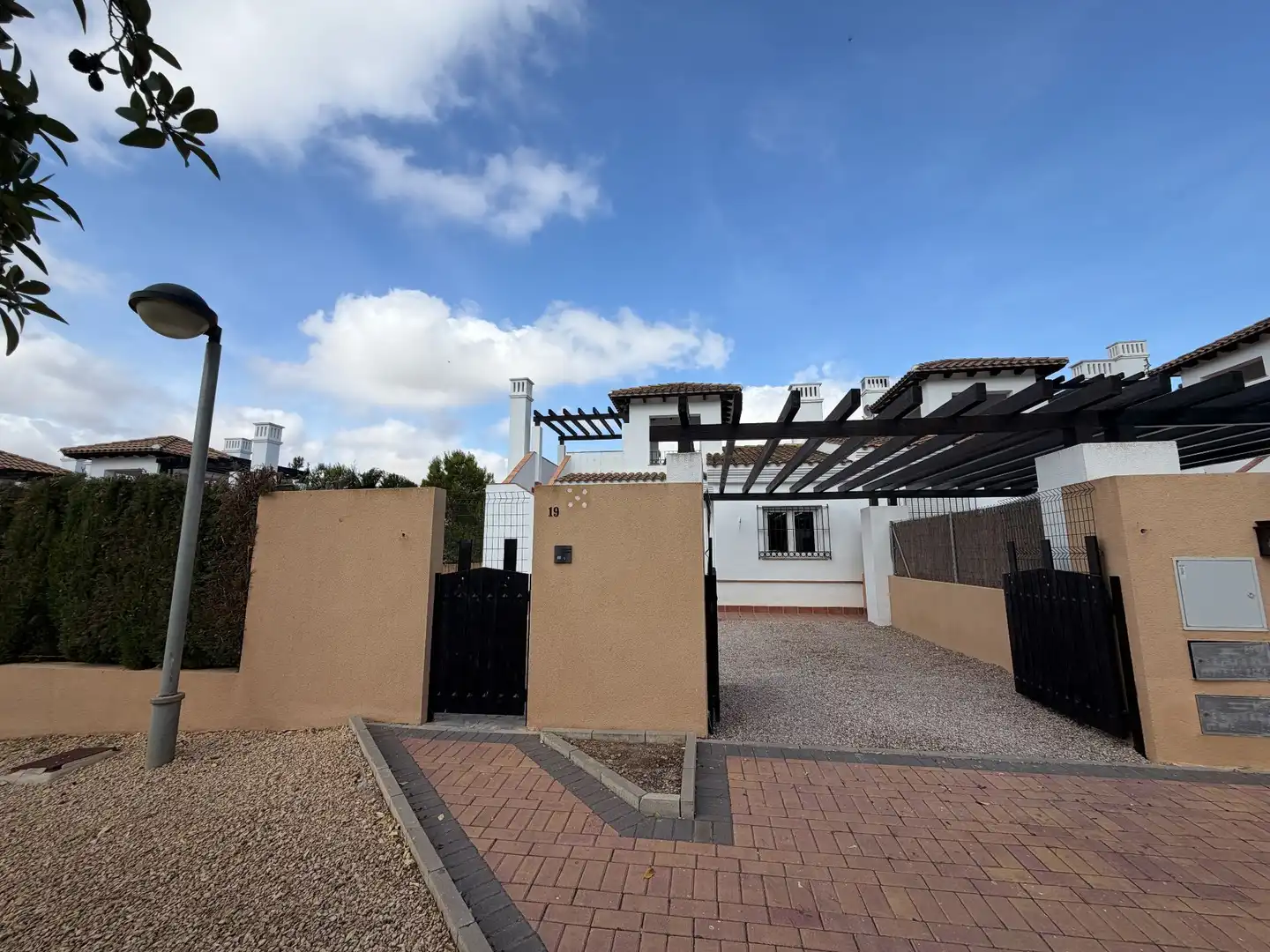 Vista exterior de Casa o chalet en venta en Fuente Álamo de Murcia con Aire acondicionado, Jardín privado y Terraza