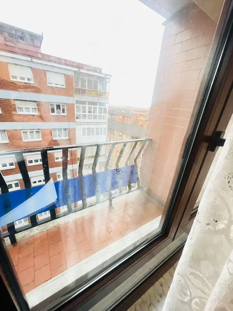 Balcony of Flat for sale in Gijón   with Heating and Terrace