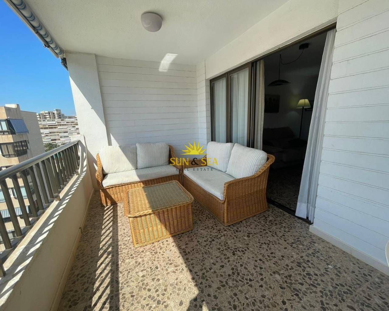 Balcony of Apartment to rent in Alicante / Alacant  with Terrace, Swimming Pool and Furnished