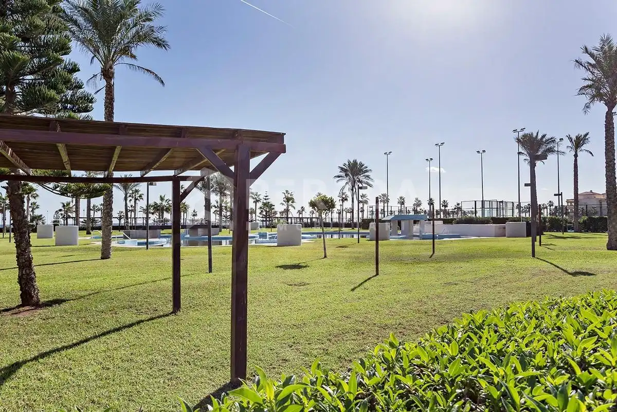 Swimming pool of Ground floor for sale in Roquetas de Mar  with Air Conditioner, Private garden and Terrace