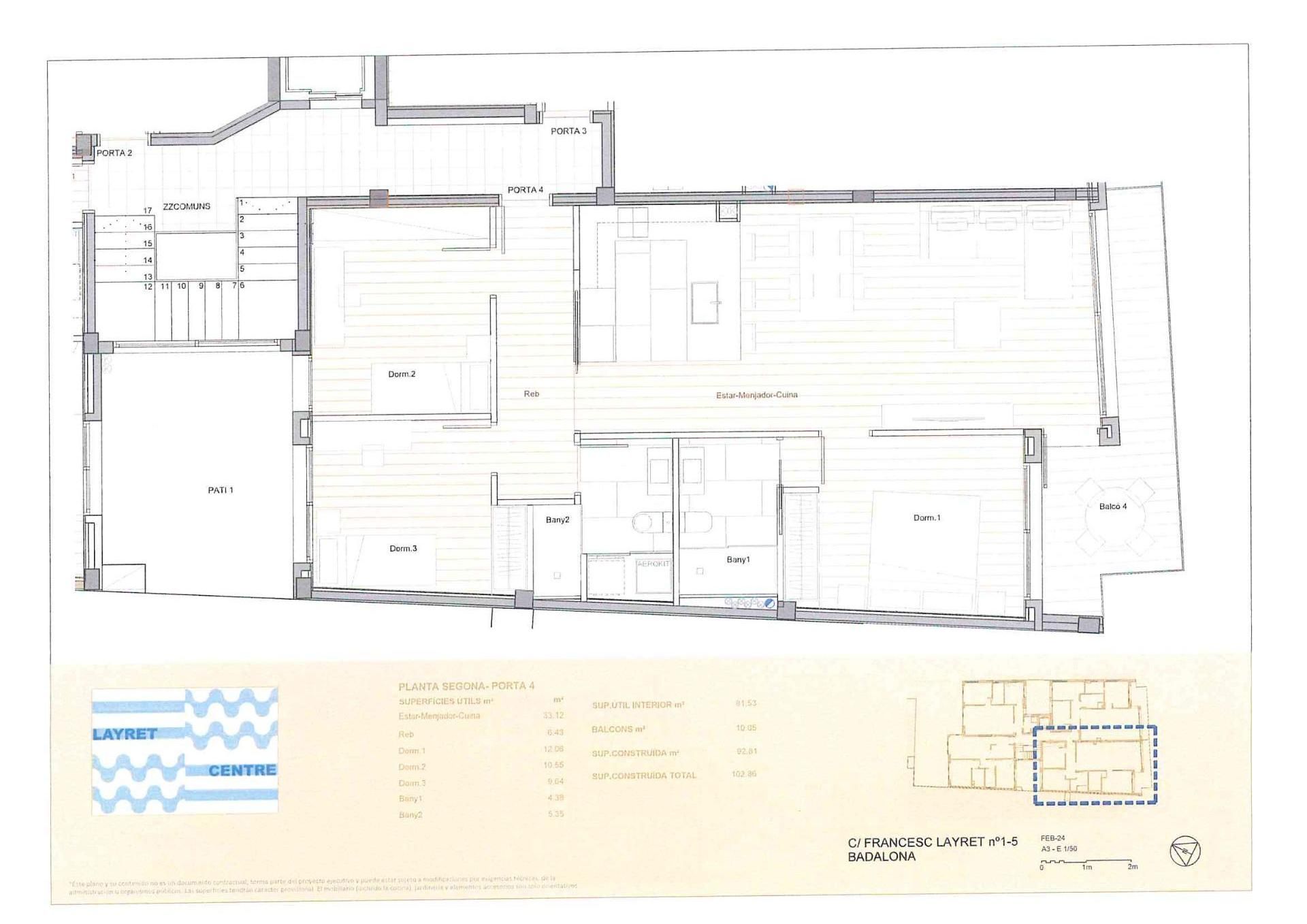 Flat for sale in Badalona  with Air Conditioner, Heating and Balcony