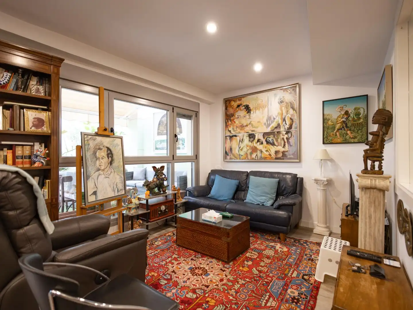 Sala d'estar de Apartament en venda en Madrid amb Aire condicionat i Terrassa