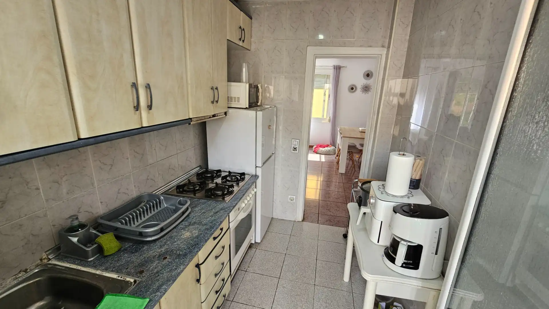 Kitchen of Flat for sale in Sabadell  with Heating and Furnished